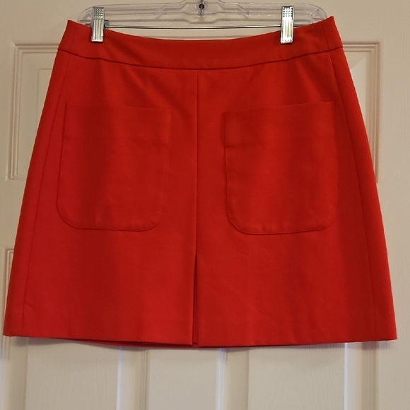 LOFT Dresses & Skirts - LOFT Red A-Line Mini Skirt with Pocket Detail